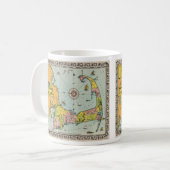 Mug Carte vintage de Cape Cod (Devant gauche)