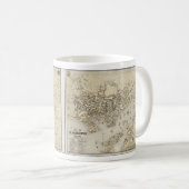 Mug Carte vintage de Gloucester le Massachusetts (Devant droit)