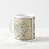 Mug Carte vintage de Gloucester le Massachusetts (Devant gauche)