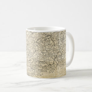 Mug Carte vintage de l'Irlande du Sud Munster Leinster