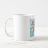 Mug Carte vintage de l'Islande (Gauche)