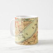 Mug Carte Vintage de Londres Thames (Devant gauche)