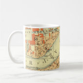 Mug Carte Vintage de Londres Thames (Gauche)