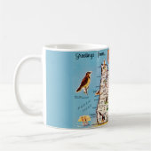 Mug Carte vintage de l'Oregon (Gauche)