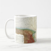 Mug Carte vintage de port de Nantucket (Gauche)