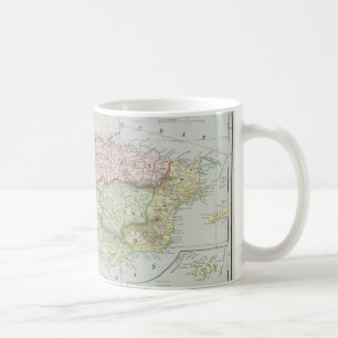 Mug Carte vintage de Porto Rico (1901)