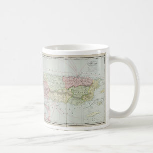 Mug Carte vintage de Porto Rico (1901)