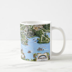 Mug Carte vintage de Rainbow Springs Floride