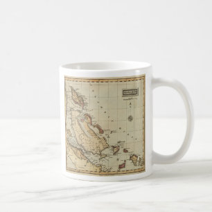 Mug Carte vintage des Bahamas (1823)