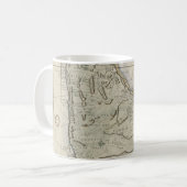 Mug Carte vintage des Barbade (1758) (Devant gauche)