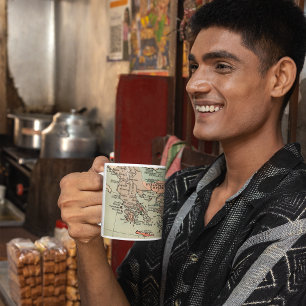 Mug Carte vintage des Grands Lacs