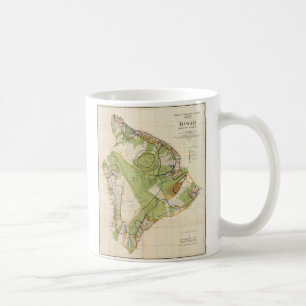 Mug Carte vintage d'Hawaï Island (1906)