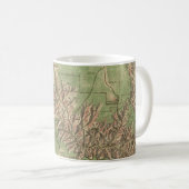Mug Carte vintage du canyon grand (1926) (Devant droit)