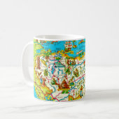 Mug Carte Vintage du Honduras (Devant gauche)