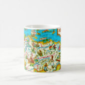 Mug Carte Vintage du Honduras (Centre)