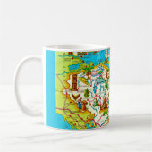 Mug Carte Vintage du Honduras (Gauche)