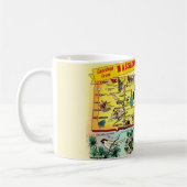 Mug Carte Vintage du Massachusetts (Gauche)