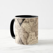 Mug Carte vintage du monde (Devant gauche)