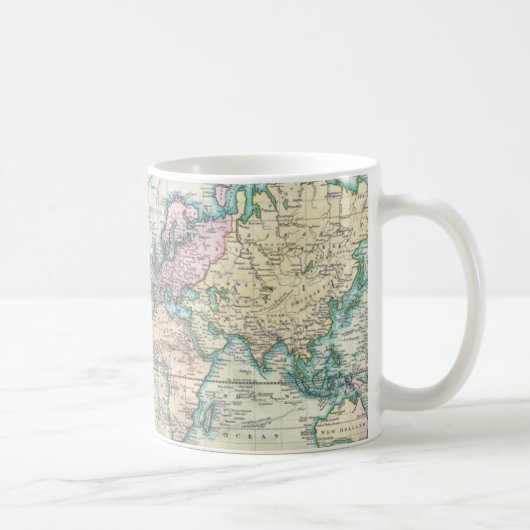 Mug Carte vintage du monde (1801) (Droite)