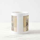 Mug Carte vintage du Pôle du sud (Centre)