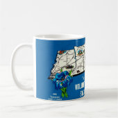 Mug Carte Vintage du Tennessee (Gauche)