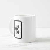 Mug Carte Zener | 3 lignes verticales ondulées (Devant gauche)