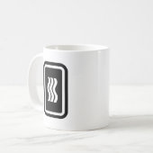 Mug Carte Zener | 3 lignes verticales ondulées (Devant gauche)