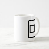 Mug Carte Zener | Carré creux (Devant droit)