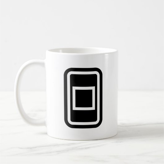 Mug Carte Zener | Carré creux (Gauche)