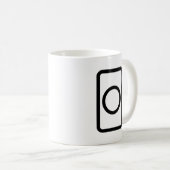 Mug Carte Zener | Cercle creux (Devant droit)