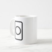 Mug Carte Zener | Cercle creux (Devant gauche)