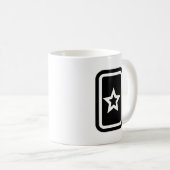 Mug Carte Zener | Hollow 5 Pointed Star (Devant droit)