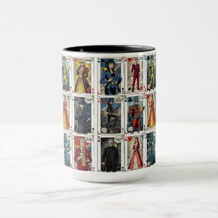 Mug Cartes à jouer Pop Art – Ensemble complet de figur