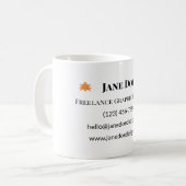 Mug Cartes de contacts professionnelles ou personnelle (Devant gauche)