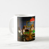 Mug Cartes de jeu de chiens (Devant gauche)