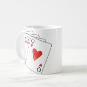 Mug Cartes de jeu Euchre (Devant gauche)