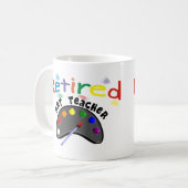 Mug Cartes et cadeaux de professeur retirés d'art (Devant gauche)