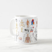 Mug Cartes Médicales couleur pleine (Devant gauche)