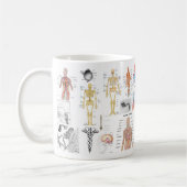 Mug Cartes Médicales couleur pleine (Gauche)