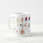 Mug Cartes Médicales couleur pleine (Devant gauche)