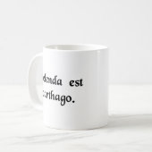 Mug Carthage doit être détruite (Devant gauche)