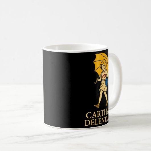 Mug Carthago Delenda Est Funny Roman History Attire (s (Devant droit)