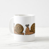 Mug Cartographie d'escargot (Devant gauche)