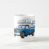 Mug Cartographie du Camper Blue Pick Up (Centre)
