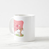 Mug Cartographier Chien Chien Chien Chien Fleur Oiseau (Devant gauche)