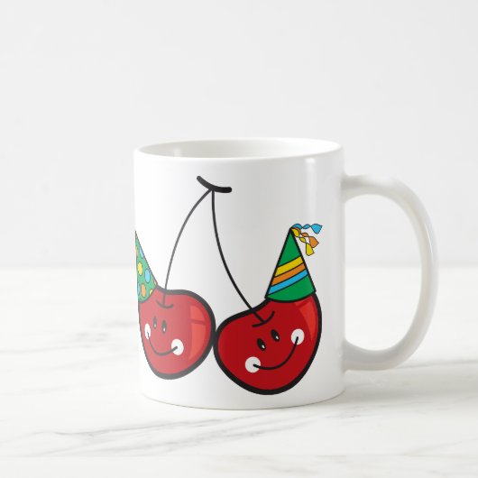 Mug Cartographier Fun & Red Cheeky Cherries Avec Casqu (Droite)