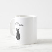 Mug Carton de chat noir mignon Winking Kitty (Devant gauche)