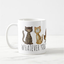 Carton de chats mignons personnalisé
