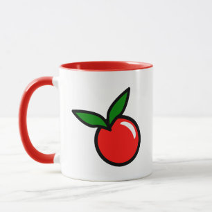 Mug Carton de cuisine amusant Fruit rouge cerise de po