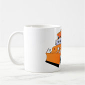 Mug Carton Orange Dump Truck (Gauche)
